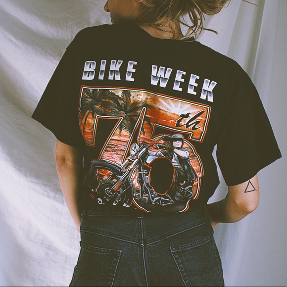 Biker  T Shirt - Picture 1 of 3